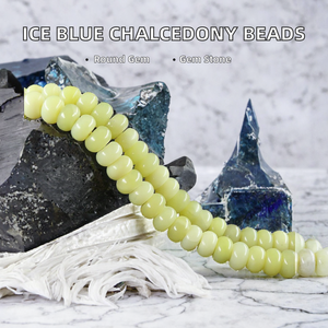 Cuentas de Piedra Amarilla Lisas y Pulimentadas, Cuentas Espaciadoras de Gemas Sueltas para Hacer Joyas, Collares, Pulseras y Manualidades VERDE - Product Image 2