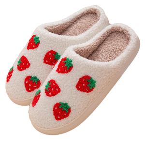 Chaussons d'intérieur thermiques doux et antidérapants pour femmes, avec logo personnalisé et broderie, pour l'hiver - Product Image 5