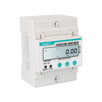 Compteur d'énergie intelligent triphasé 380V avec écran LCD, compteur mécanique, installation en saillie, communication RS485, classe 1.0