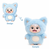 Fabricant de jouets hybrides personnalisés en vinyle et peluche, jouets en vinyle avec visage en fourrure, jouets en peluche personnalisés, jouets en vinyle avec visage en vinyle
