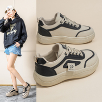 Baskets décontractées pour femmes, nouvelle collection printemps, respirantes, polyvalentes, rehaussantes, pour le sport et le skateboard, tendance, direct usine