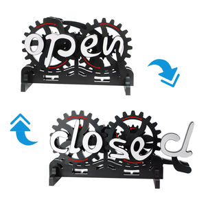 Letrero Decorativo Novedoso para Hotel/Cafetería, con Engranaje de Conversión de Estado Abierto/Cerrado, para Decoración del Hogar - Product Image 3