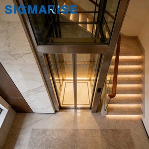 SIGMARISE - Ascensores <span class=keywords><strong>Interiores</strong></span> de Lujo Chinos <span class=keywords><strong>para</strong></span> Viviendas Privadas, Marca Más Vendida, Diseño Personalizado, 400 kg, 3 Pisos - Product Image 2