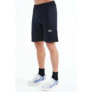 Pantalones Cortos Casuales Air Jones Alec para Hombre, Corte Estándar, Azul Marino, Mezcla de Algodón y Poliéster, Tela de Doble Cara, Cómodos para el Verano - Product Image 3