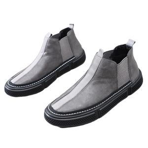 वसंत और शरद ऋतु के नए पुरुषों के आरामदायक और आरामदायक आउटगोइंग शॉपिंग, मिड टॉप लेसिंग फैशन चमड़े के जूते - Product Image 3