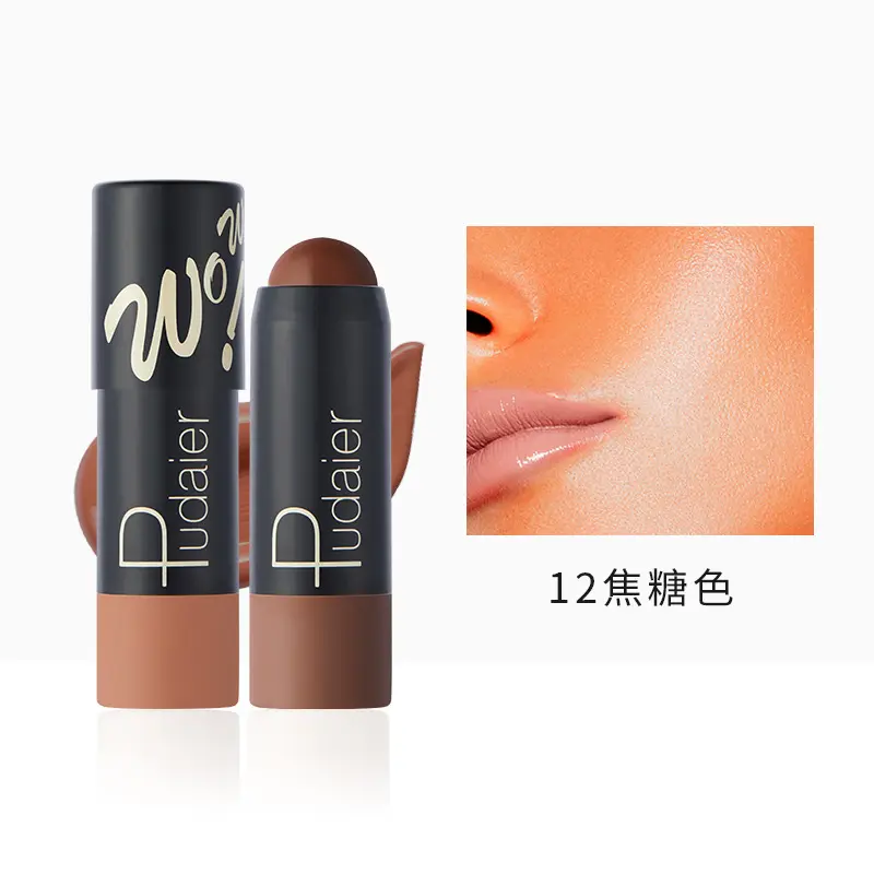 OEM Fundação Explosiva Vara 12 Cores Leve Respirável Matte Foundation Vara Corretivo Shadow Pen