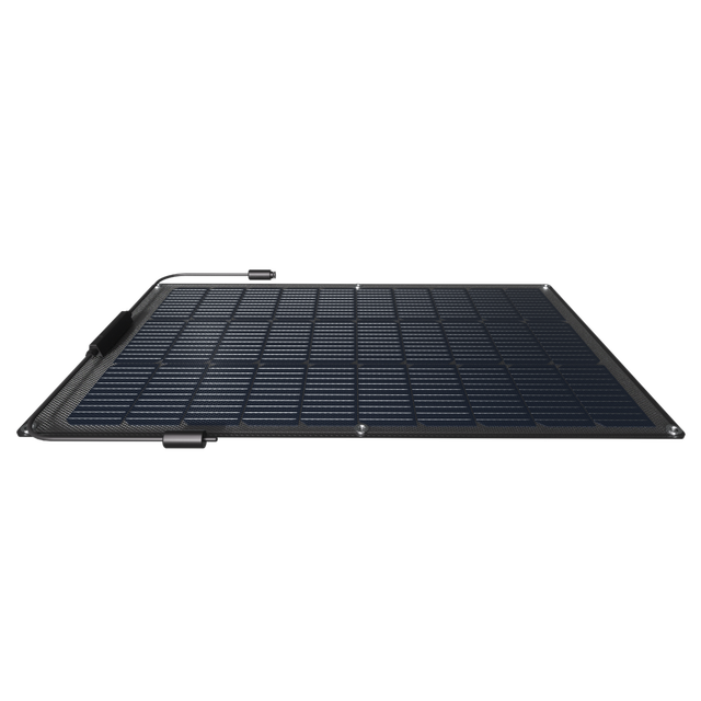 100W 12V Lightweight Ultra Flexible Black Monocrystalline Solar Panel for Off-Grid Charging Bendable Mono for RV Car Curve