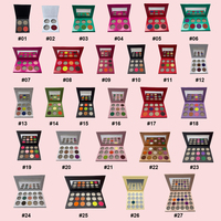 Palette de fards à paupières vide personnalisable avec logo, effet mat ou scintillant, haute pigmentation, résistante à l'eau, en poudre, pour DIY de luxe