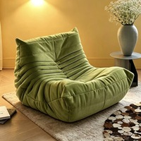 Canapé de sol moderne, fauteuil de détente individuel, siège de sol rembourré avec rembourrage en éponge haute densité pour la maison et le salon