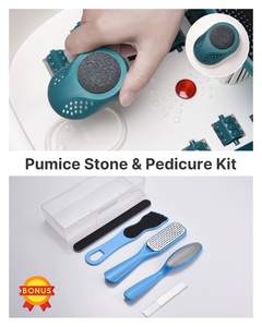 Masseur de pieds chauffant électrique à infrarouge pour la relaxation des pieds, avec pierre ponce - Product Image 3