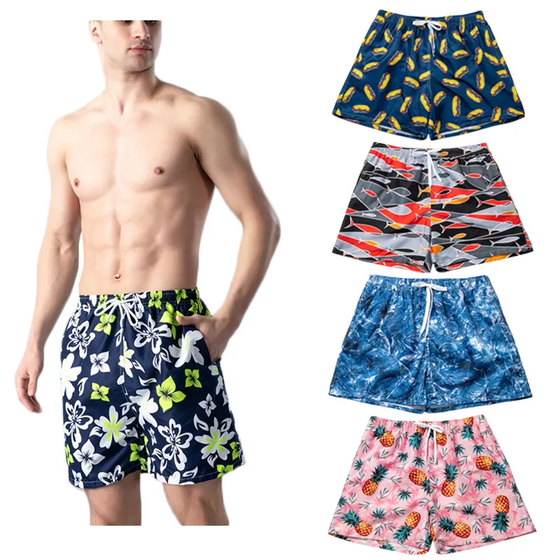 OEM individuelle Sommer-Schwimmbänder Boardshorts Herren schnell trocknende Bademode Herren Strand-Schwimmbhosen für Herren