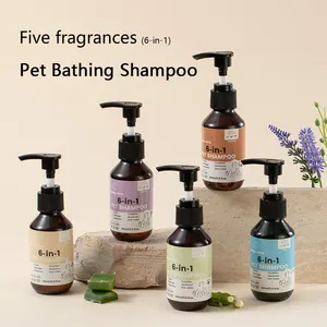 שירות טוב אורגני ניקוי כלבים כלבים שמפו ידידותי לסביבה 6-in-1 ניחוח חלב אמבט מקלחת שמפו