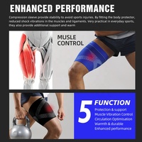 VBOSi 4487 Support de coude 3D robuste, manchon de compression réglable et souple pour l'entraînement, les entorses des ischio-jambiers, des muscles inguinaux et des lésions du rotule