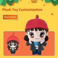 Figurines d'action en peluche sur mesure Mascotte de l'école d'entreprise Conception de petites poupées Traitement des échantillons Commandez votre propre personnalisation