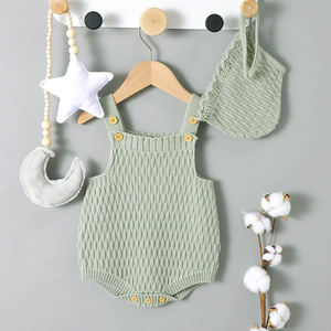 Tutina in Maglia Senza Maniche per Neonati Autunno-Inverno, Pagliaccetto in Cotone per Bambini e Bambine - Product Image 4