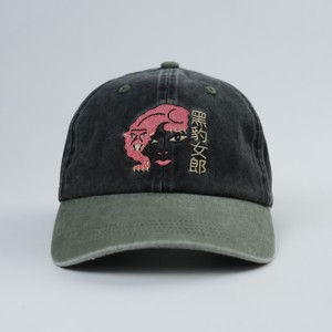 Axit rửa bông vải đau khổ không có cấu trúc Mũ bóng chày với tùy chỉnh thêu logo - Product Image 4