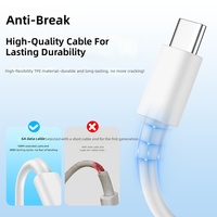 Cable USB a Tipo C de Material TPE 6A, Carga Rápida de 66W y Transferencia de Datos de 480Mbps para iPhone, Samsung, Xiaomi, Android, IOS