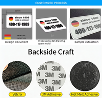 Patchs thermocollants en PVC 3D personnalisés avec logo OEM ODM, auto-agrippants pour vêtements, chapeaux et sacs