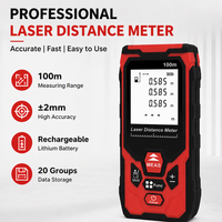Télémètre laser 100m, couleur personnalisée, étanche, anti-poussière, télémètre numérique portable pour chantier de construction