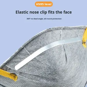 หน้ากาก KN95 อุตสาหกรรม <span class=keywords><strong>FFP2</strong></span> FFP3 คาร์บอนกัมมันต์ ผ้าไม่ถักทอแบบ Meltblown พร้อมวาล์วช่วยหายใจแบบสวมศีรษะ ป้องกันฝุ่น สำหรับโรงงาน - Product Image 2