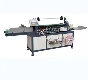 300-1200 piece/hour automatic book pack back machine, notebook Spine Taping Machine, spine tape notebook machine