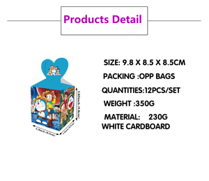 Dễ thương <span class=keywords><strong>Doraemon</strong></span> bên Nhà cung cấp Hộp quà tặng trẻ em trai sinh nhật năm mới trang trí bé tắm Anime <span class=keywords><strong>Doraemon</strong></span> ủng hộ hộp kẹo - Product Image 3