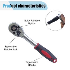 46 pcs 1/4 inch ổ đĩa <span class=keywords><strong>Mini</strong></span> Ratchet <span class=keywords><strong>Wrench</strong></span> <span class=keywords><strong>Set</strong></span> với lưu trữ trường hợp OEM & ODM hỗ trợ thấp moq trong kho công cụ nhỏ thiết lập - Product Image 4