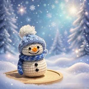 Muñeco de Nieve <span class=keywords><strong>Amigurumi</strong></span> de Punto Personalizado, Muñeco de Peluche Hecho a Mano, Juguetes de Navidad de Ganchillo al por Mayor para <span class=keywords><strong>Principiantes</strong></span> en el Ganchillo - Product Image 4