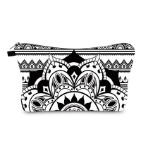 Deanfun – grande trousse à cosmétiques mignonne pour femmes, motif géométrique, résistante à l'eau, en Polyester, avec fermeture éclair, pochette spacieuse, accessoires de voyage