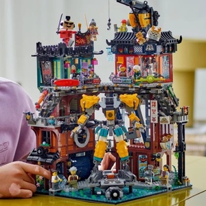Kinder-Geschenk Konstruktionsspielzeug Kompatibel mit Lego Cyberpunk Stadtstraßen-Bausatz Kreatives Spielzeug-Baumodell Bausteine - Product Image 6