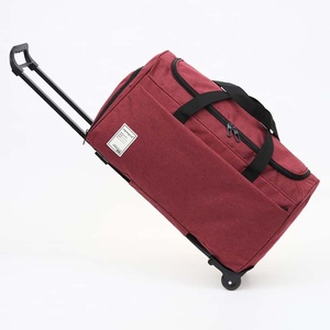 Unisex Travel <b>Duffel</b> <b>Bag</b> 36-55L Zipper Closure Soft Handle Lightweight Rolling Wheeled <b>Bag</b> For Sports - Product Image 4