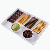 Vente en gros, étiquettes privées personnalisées, bâtonnets de biscuits fourrés à la crème au chocolat et au fromage à saveur de lait en vrac, biscuits