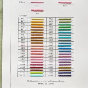 Cuentas de Vidrio <span class=keywords><strong>Miyuki</strong></span> <span class=keywords><strong>Delica</strong></span> 11/0 Japonesas Originales, Multicolores, 10g 100g 500g, Cuentas Sueltas para Fabricación de Joyería DIY, Venta al Por Mayor - Product Image 3