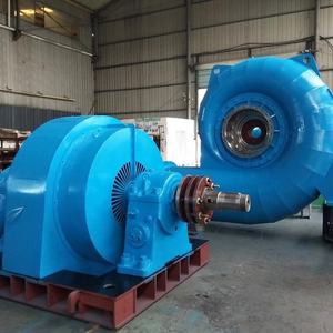 مولد طاقة مائية بعجلة طيارة 1100 كيلوواط، توربين فرانسيس أفقي وعمودي، 100 كيلوواط-20 ميجاواط، 50 هرتز/60 هرتز - Product Image 1