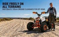Quad à essence 4 temps à transmission par chaîne de 8 pouces 120cc, dernier modèle, puissant, 4 roues, tout-terrain, buggy des dunes pour enfants et adultes
