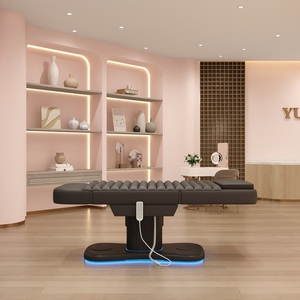 Lit de <span class=keywords><strong>massage</strong></span> moderne à 3 moteurs pour traite, lit électrique pour cils, <span class=keywords><strong>table</strong></span> de beauté pour SPA - Product Image 5