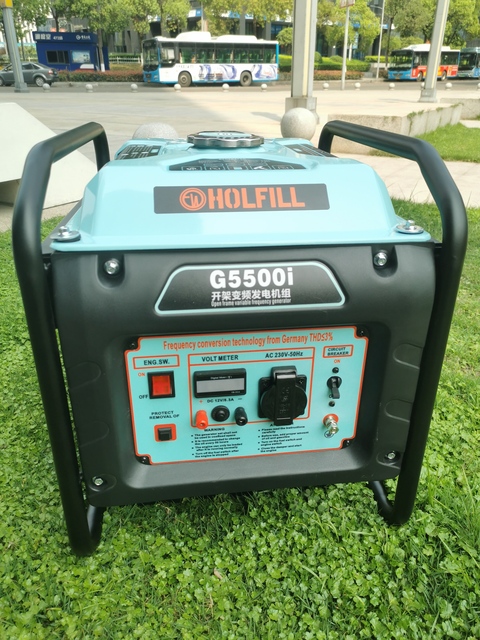 3.5kW 3.8kW Gasoline/LPG Portable 4-Stroke 50Hz Open Frame Recoil Start  Dual Fuel Inverter Generator