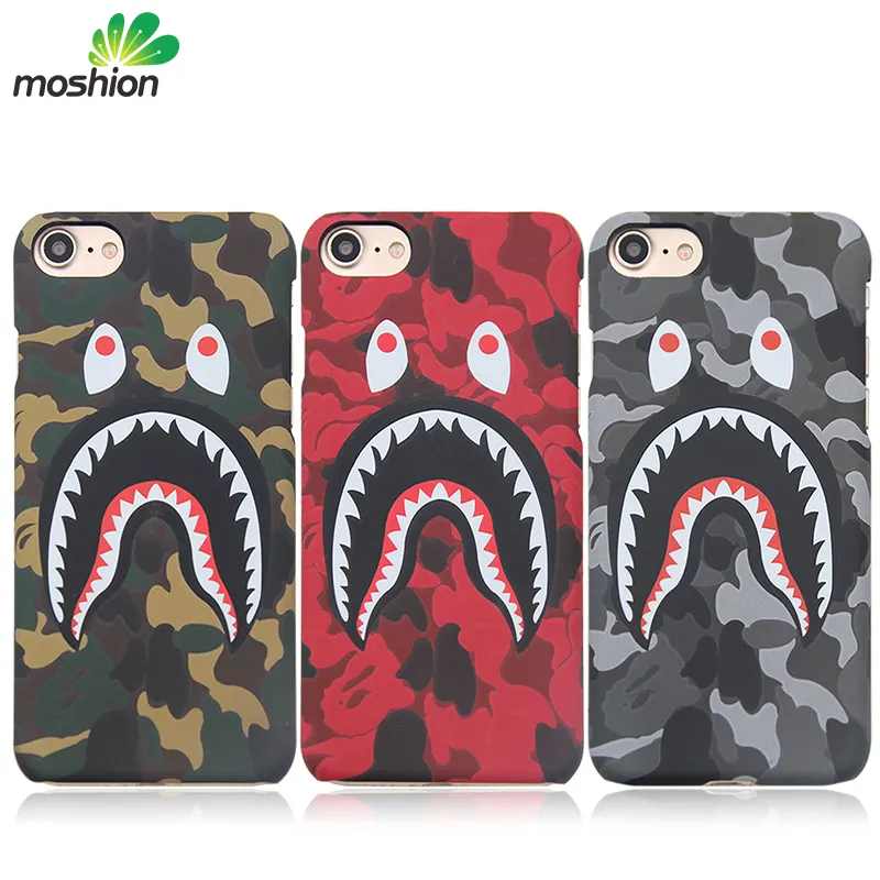 Fashion Luxury Bape Shark Phone Case For iPhone 6 7s 8Plus , for iphone x/xr/xs max cases cover