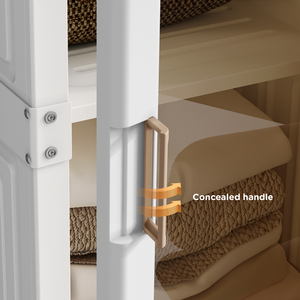 High Quality Closet Room Furniture <strong>Clothes</strong> Folding Plastic Wardrobe <strong>Storage</strong> Cabinet - Product Image 3