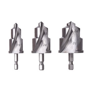Broca de Pala Haantai de 15, 18 y 24 mm con Vástago Hexagonal para Perforación de Madera, Portabrocas de Cambio Rápido, Acabado Plateado - Product Image 1