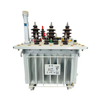 Transformateur de distribution de puissance triphasé immergé dans l'huile S11-M-80KVA, entrée 10kV, sortie 400V, 50/60Hz, modèle complet