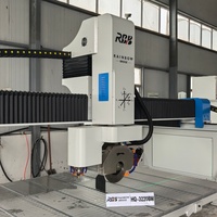 Máquina Cortadora de Piedra de 4 Ejes con Fresa, Alta Calidad, Rainbow CNC, Corte Recto en Línea