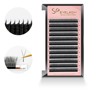 SP EYELASH Y Lashes Super <strong>Black</strong> Matte Mix 8-15mm YY <strong>Natural</strong> Easily Grafting Extension YY Lash Individual Eyelash Extension