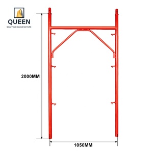LINYI QUEEN Ponteggio a telaio a H tipo italiano con blocco rapido, ponteggio prefabbricato per facciate tipo europeo con perno a blocco rapido - Product Image 1