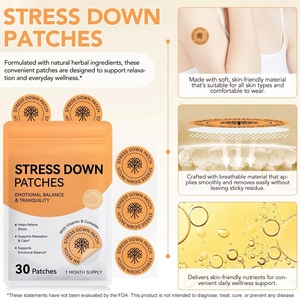 Patchs <span class=keywords><strong>anti</strong></span>-<span class=keywords><strong>stress</strong></span> naturels à marque privée avec thé vert et écorce de magnolia, patch transdermique apaisant longue durée - Product Image 5