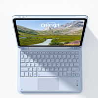 Kenke clavier magique 10.5 pouces bureau pavé tactile Portable clavier sans fil housse de protection en cuir pour iPad 10th 10.9 pouces étui