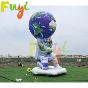 Nuevo Diseño 2026: Astronauta Inflable Gigante con Globo de Planeta - Escena Gigante de Exploración Espacial para Instalación en Parques Temáticos - Product Image 4