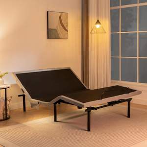 Marco de cama de belleza ajustable inteligente con masaje y diseño de metal moderno USB para sala de estar Hotel dormitorio apartamento - Product Image 6