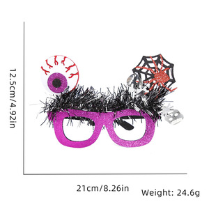 Occhiali di Plastica per Halloween Stile Europeo e Americano, Decorazione Divertente per Feste, Accessori Creativi per Foto - Product Image 6