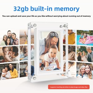 Cadre <span class=keywords><strong>photo</strong></span> numérique en acrylique NX P1 5 pouces avec WiFi, mémoire 32 Go, prend en charge la <span class=keywords><strong>musique</strong></span> et les vidéos MP4 - Product Image 4